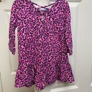 Lily Pulitzer Pink Leopard Print Dress